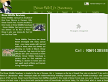 Tablet Screenshot of binsarwildlifesanctuary.com